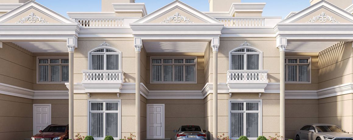 Adityaram Palace City – palace villas streetscape (artist's impression)